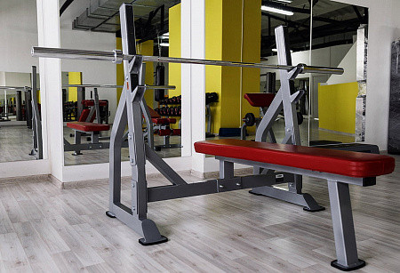 Олимпийская скамья для жима лежа со стойками AeroFit IF IFOFB Олимпийская скамья для жима лежа со стойками AeroFit IF IFOFB