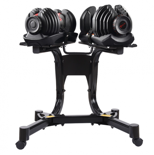 Пара регулируемых гантелей HYFIT CLASSIC 24 кг (переключение поворотом диска) в комплекте со стендом Пара регулируемых гантелей HYFIT CLASSIC 24 кг (переключение поворотом диска) в комплекте со стендом