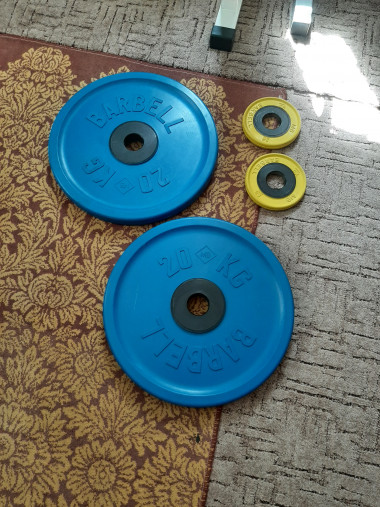 Блин обрезиненный синий MB 20 кг ф50 мм Евро - Классик Блин обрезиненный синий MB 20 кг ф50 мм Евро - Классик