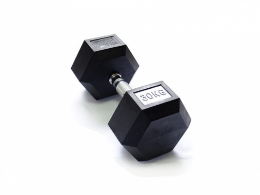 Гантель 30 кг гексагональная ZSO обрезиненная Гантель 30 кг гексагональная ZSO обрезиненная