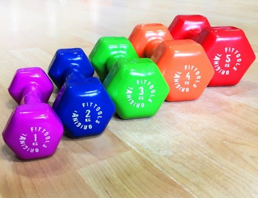 Гантель в виниловой оболочке 5 кг Original Fit.Tools красная Гантель в виниловой оболочке 5 кг Original Fit.Tools красная