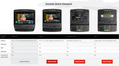 Беговая дорожка Matrix Endurance. Консоль Touch XL Base - сенсорный экран диагональю 22 дюйма Беговая дорожка Matrix Endurance. Консоль Touch XL Base - сенсорный экран диагональю 22 дюйма