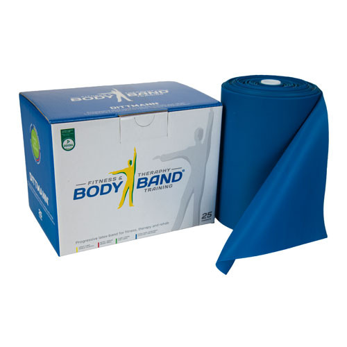 Ленточный амортизатор DITTMANN Body-Band 25 м очень высокое сопротивление, синий Ленточный амортизатор DITTMANN Body-Band 25 м очень высокое сопротивление, синий