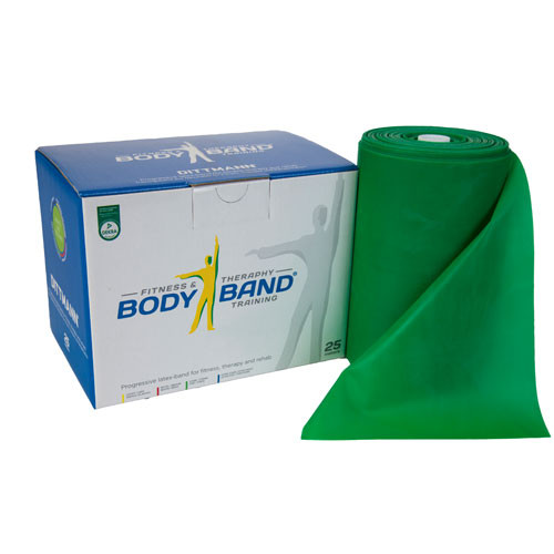 Ленточный амортизатор DITTMANN Body-Band 25 м среднее сопротивление, зеленый Ленточный амортизатор DITTMANN Body-Band 25 м среднее сопротивление, зеленый