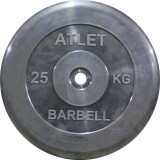 Диск 25 кг ATLET обрезиненный 51 мм MB BARBELL MB-AtletB51-25 Диск 25 кг ATLET обрезиненный 51 мм MB BARBELL MB-AtletB51-25